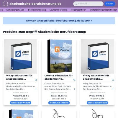 Screenshot akademische-berufsberatung.de