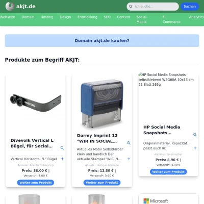 Screenshot akjt.de