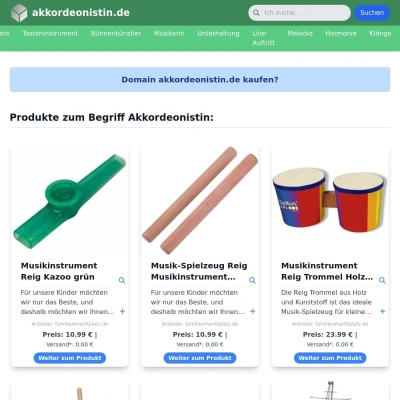 Screenshot akkordeonistin.de