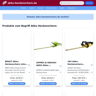 Screenshot akku-heckenschere.de