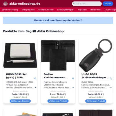 Screenshot akku-onlineshop.de