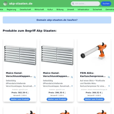 Screenshot akp-staaten.de