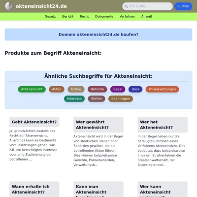 Screenshot akteneinsicht24.de