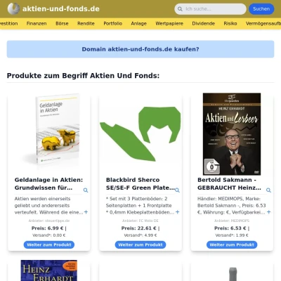 Screenshot aktien-und-fonds.de