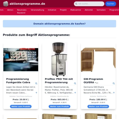 Screenshot aktionsprogramme.de