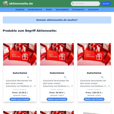 Screenshot aktionsseite.de