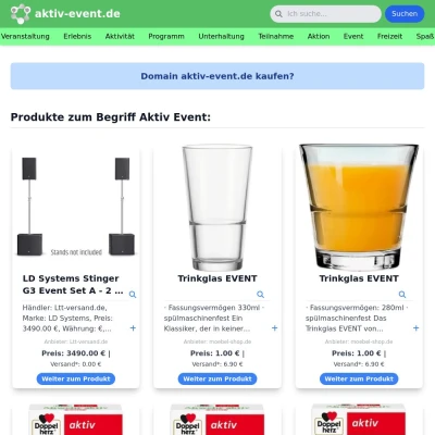 Screenshot aktiv-event.de