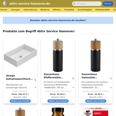 Screenshot aktiv-service-hannover.de