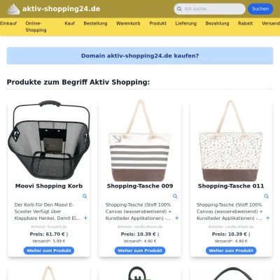 Screenshot aktiv-shopping24.de