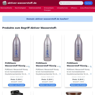 Screenshot aktiver-wasserstoff.de