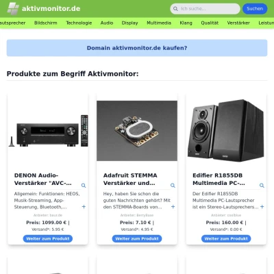 Screenshot aktivmonitor.de