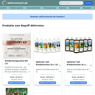 Screenshot aktivreise24.de