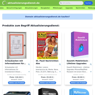 Screenshot aktualisierungsdienst.de