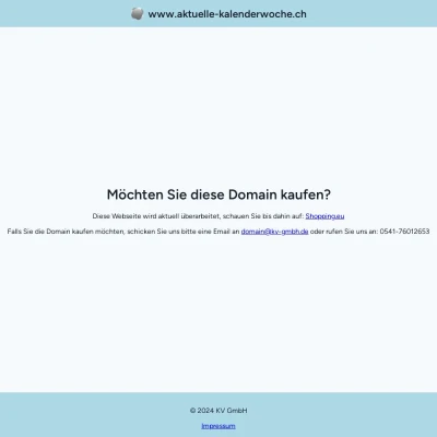 Screenshot aktuelle-kalenderwoche.ch