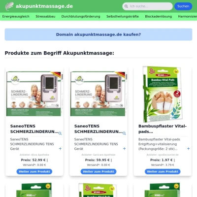 Screenshot akupunktmassage.de