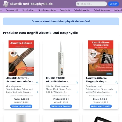 Screenshot akustik-und-bauphysik.de