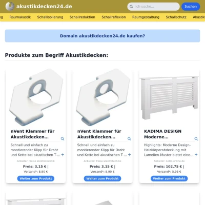 Screenshot akustikdecken24.de