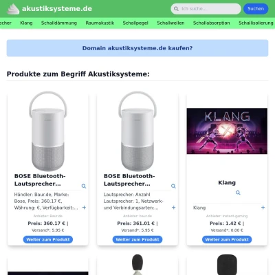 Screenshot akustiksysteme.de