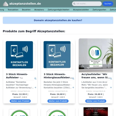 Screenshot akzeptanzstellen.de