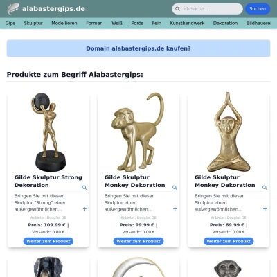 Screenshot alabastergips.de