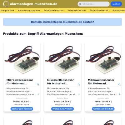 Screenshot alarmanlagen-muenchen.de