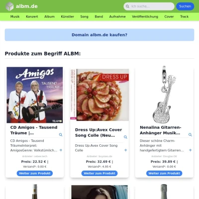 Screenshot albm.de