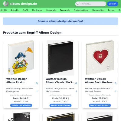 Screenshot album-design.de