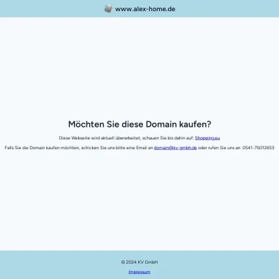 Screenshot alex-home.de