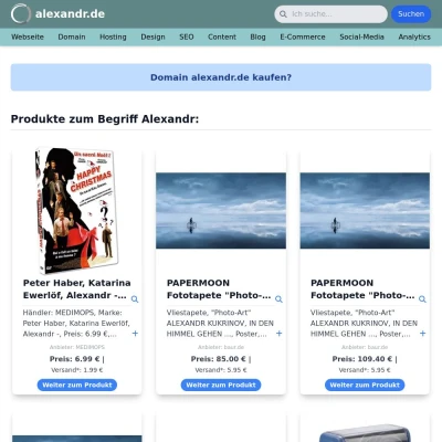 Screenshot alexandr.de
