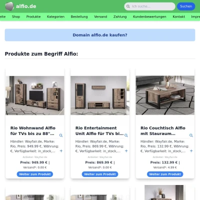 Screenshot alfio.de