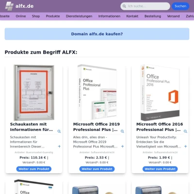 Screenshot alfx.de