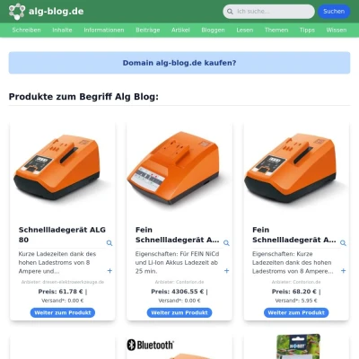 Screenshot alg-blog.de