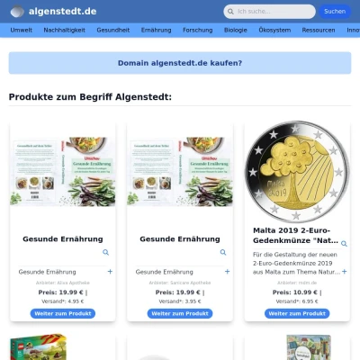 Screenshot algenstedt.de
