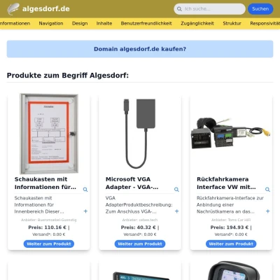 Screenshot algesdorf.de