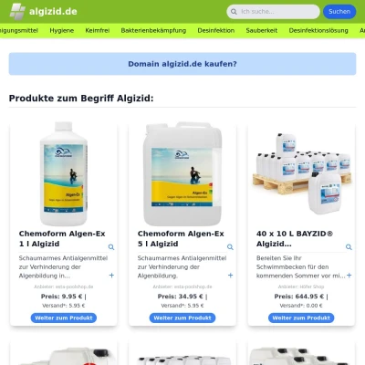 Screenshot algizid.de