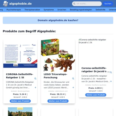 Screenshot algophobie.de