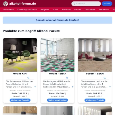 Screenshot alkohol-forum.de