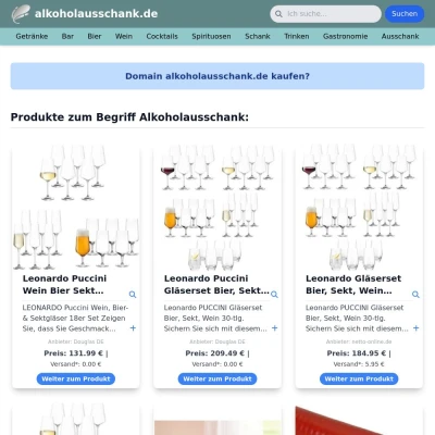 Screenshot alkoholausschank.de