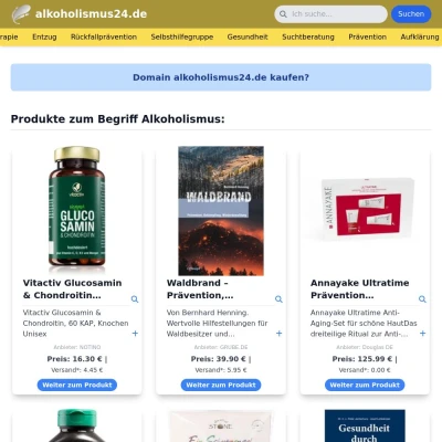 Screenshot alkoholismus24.de