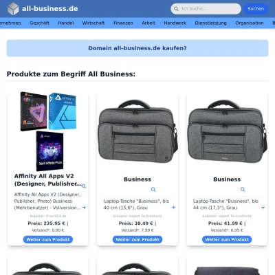 Screenshot all-business.de