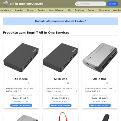 Screenshot all-in-one-service.de