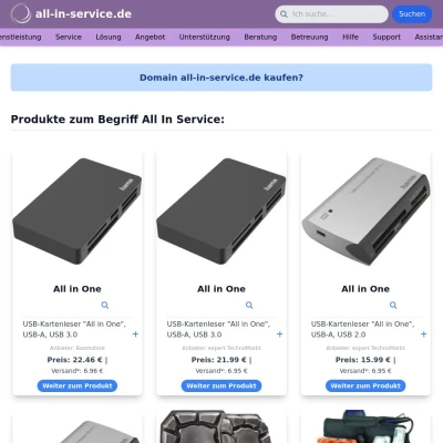 Screenshot all-in-service.de