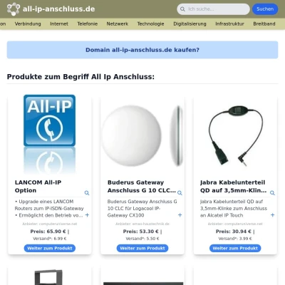 Screenshot all-ip-anschluss.de