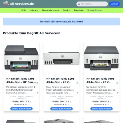 Screenshot all-services.de
