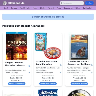 Screenshot allahabad.de