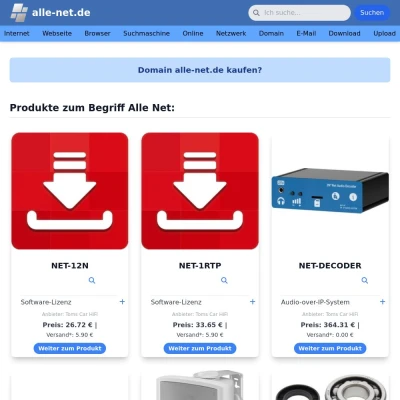 Screenshot alle-net.de
