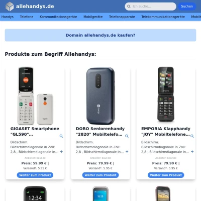 Screenshot allehandys.de