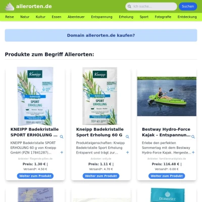 Screenshot allerorten.de