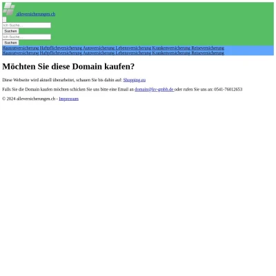 Screenshot alleversicherungen.ch