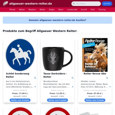 Screenshot allgaeuer-western-reiter.de